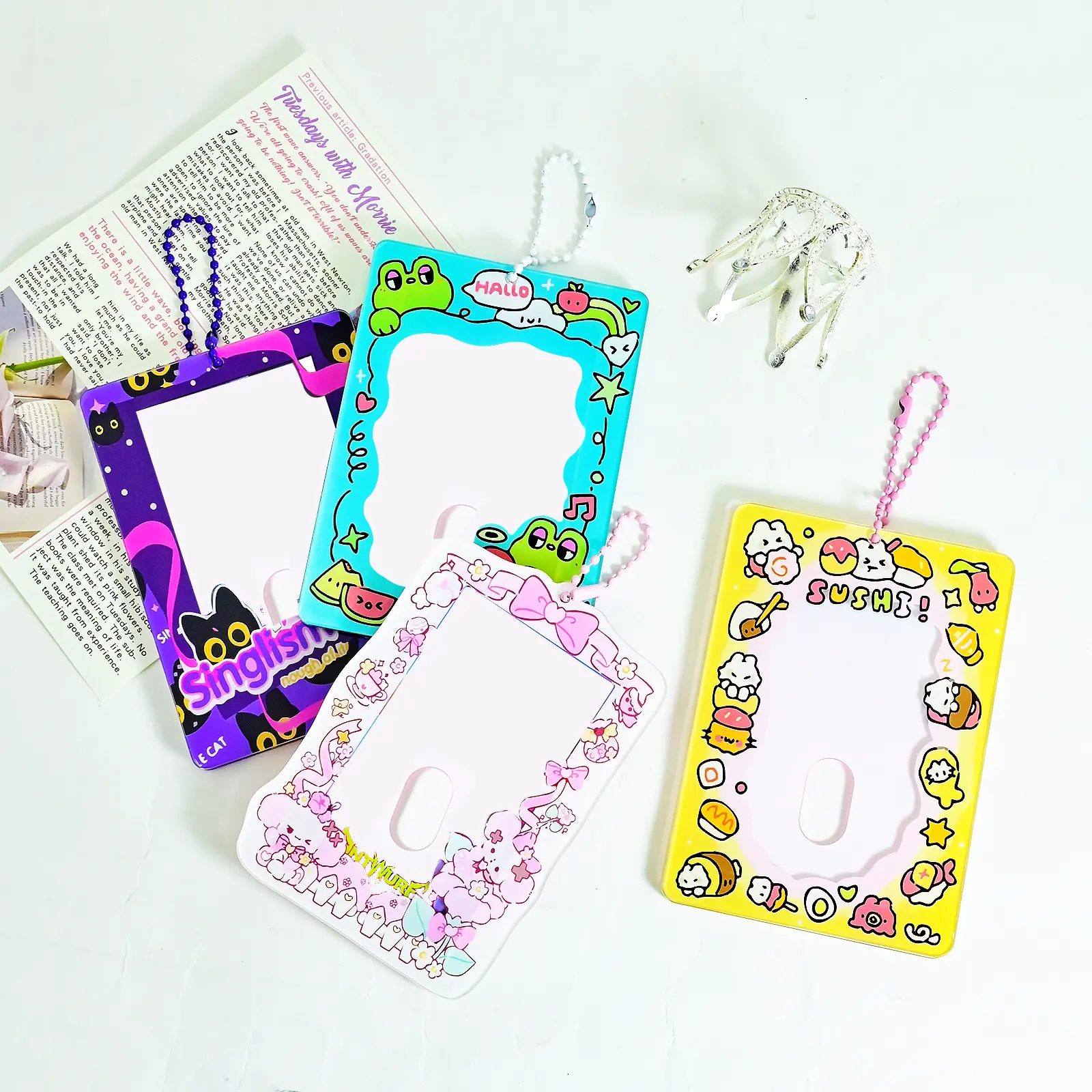 Custom Acrylic Photocard Holder – Personalized K-pop & Anime Card Display