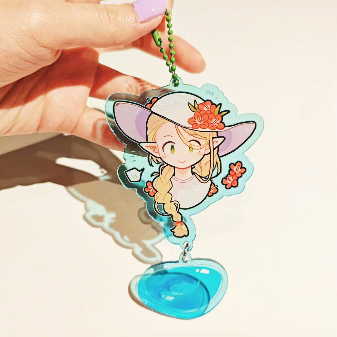 Custom Colorful Gradient Translucent Acrylic Keychains