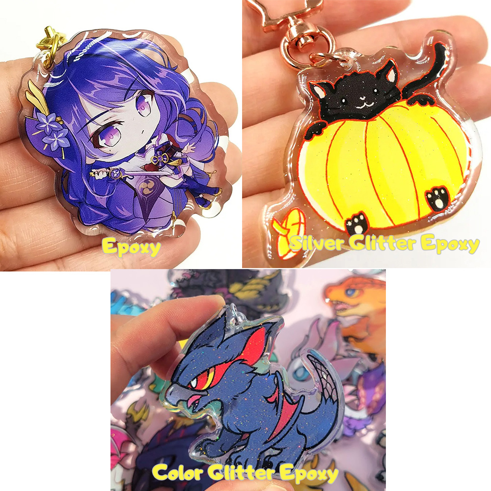 Custom Epoxy Acrylic Keychains/Charms