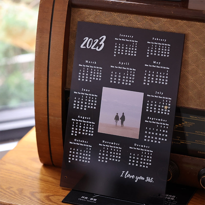 Custom 2023 Calendar-Personalized Acrylic Calendar Photo Stand