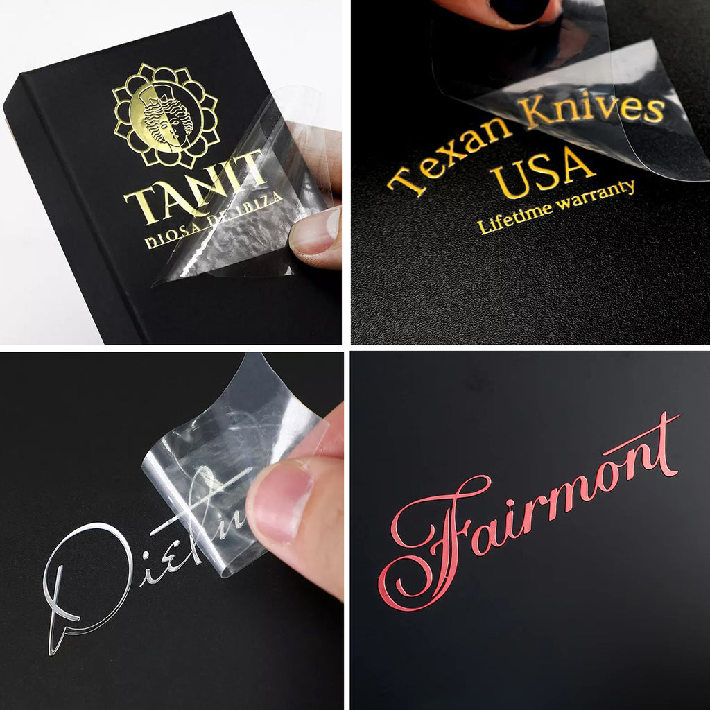 Custom 3D Metal Transfer Stickers Bulk for Business Logo Brand Boxes  Wedding Party