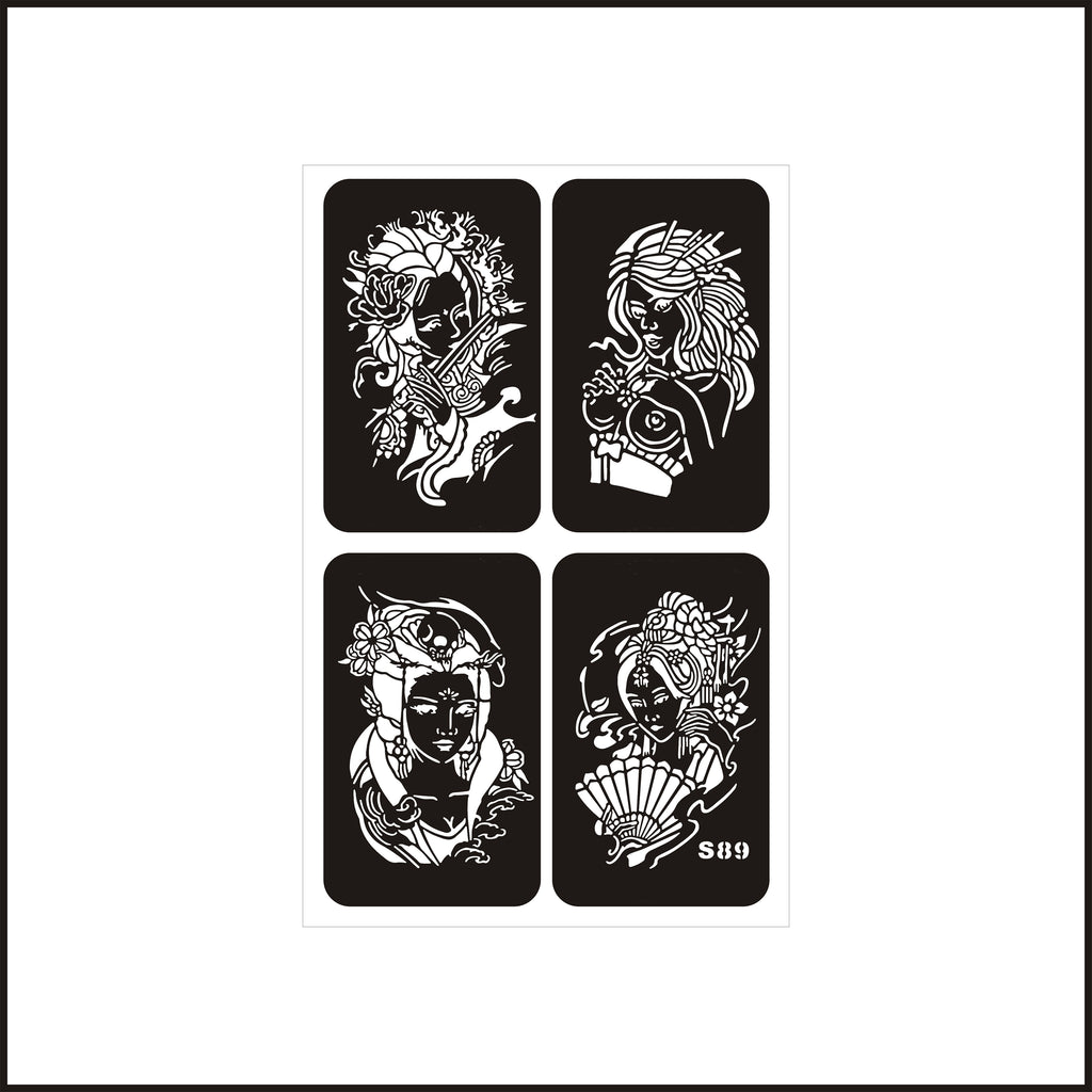 Temporary Tattoo Templates Large Size Henna Tattoo Stencils